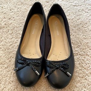 CL by Laundry Black Ballet Flats